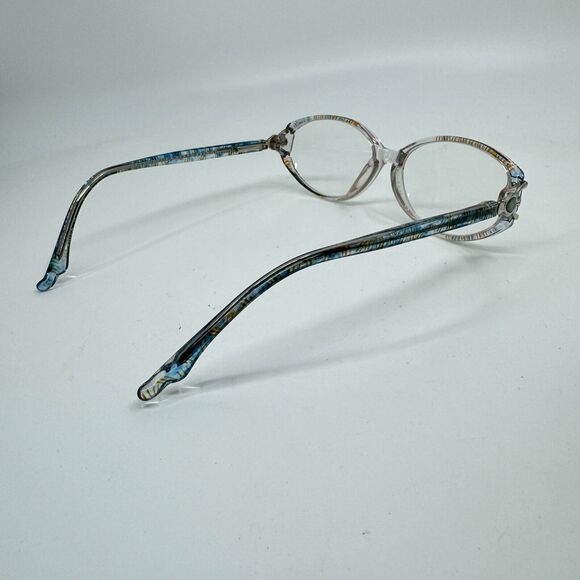 Vintage Genevieve Paris Eyeglasses Mo Lynn 53[]14 Translucent Blue used H12128 - Picture 4 of 10